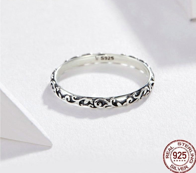 Beautifully Designed Cocktail Ring Oxidized Pure 925 Silver For Girls &  Ladies - Forever Silver