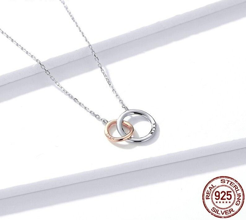 Double Circle Chain Necklace