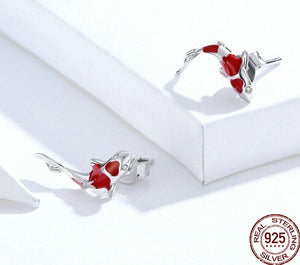 Red Fish Earrings 