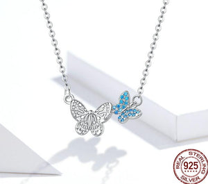 Flying Butterfly Short Necklace 