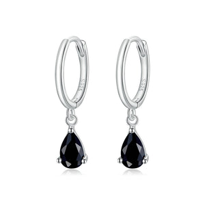 Silver Water Drop Earrings 