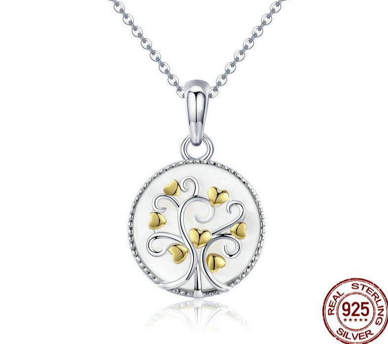 Gold Heart Tree Necklace