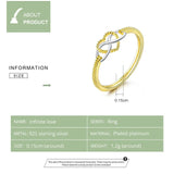 Infinity Love Gold Color Ring.