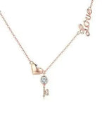 Key Lock to Heart Necklace.