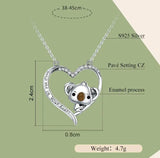 Koala in Heart Necklaces 