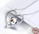 Koala in Heart Necklaces 