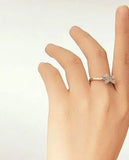 925 Sterling Silver Love Knot Ring – Elegant Promise Ring for Women 