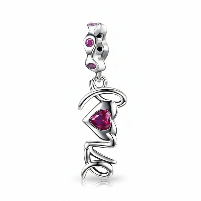 Love Letter Heart Beads Charm 