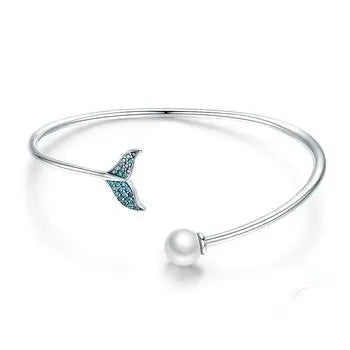 925 Sterling Silver Mermaid Tail Bracelet – Ocean-Inspired Elegance for Women 🧜‍♀️ 