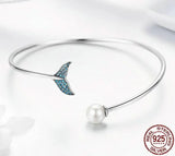 925 Sterling Silver Mermaid Tail Bracelet – Ocean-Inspired Elegance for Women 🧜‍♀️ 