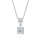 Moissanite Round Pendant Necklace