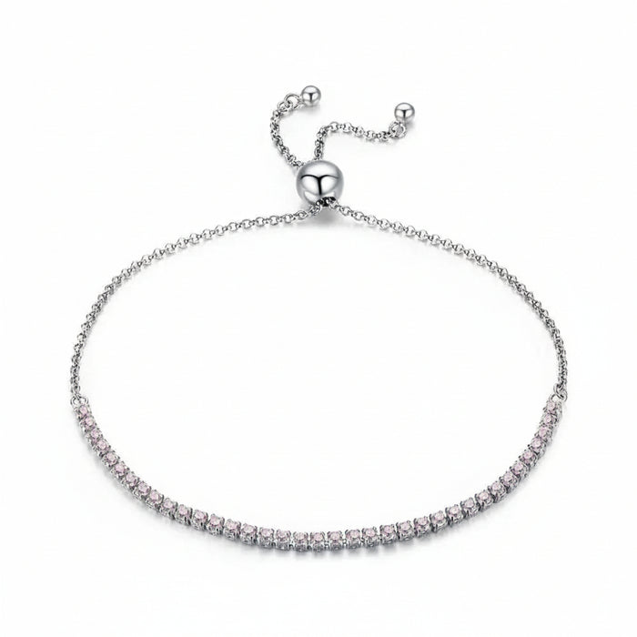 Moissanite tennis bracelet in 925 sterling silver