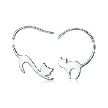 Napping Cat Drop Earrings.