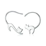 Napping Cat Drop Earrings