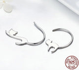 Napping Cat Drop Earrings.