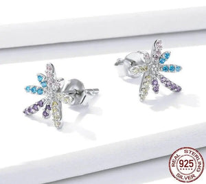 Peony Fireworks Stud Earrings 