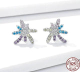 Peony Fireworks Stud Earrings 