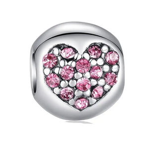 Love Heart Pink Charm 