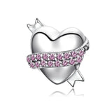 Love Heart Pink Charm 