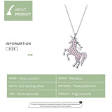 Pink Hors unicorn Necklace 