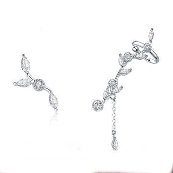 Plum Blossoming Flower Earrings | Silver Earrings | Classic Earrings | Earrings