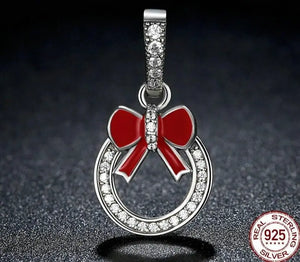 Red Bow Knot Charms 