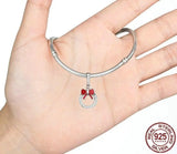 Red Bow Knot Charms 