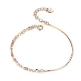 🌹 Rose Gold Cable Chain Bracelet.