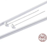 Long Chain Pearl Earrings 