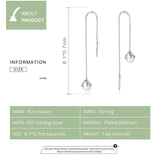 Long Chain Pearl Earrings 