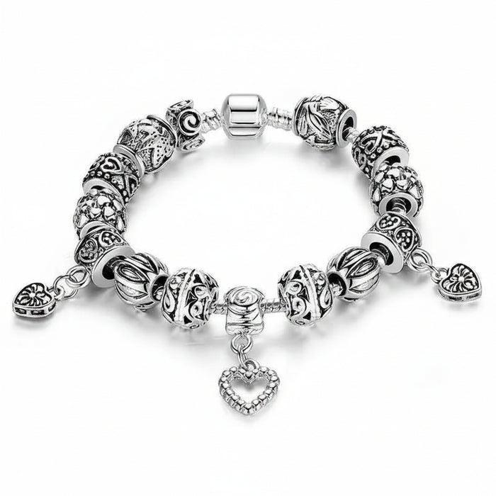 Silver Charm Bracelet Style 2 in 925 sterling silver