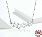 Silver Dog & Cat Paw Necklace.