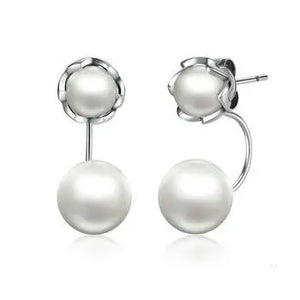 Simulated Pearl Earrings.