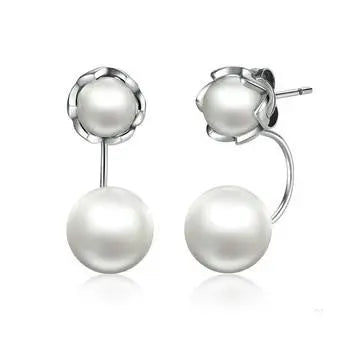 Simulated Pearl Earrings.