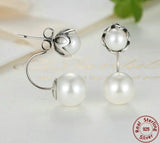 Simulated Pearl Earrings.