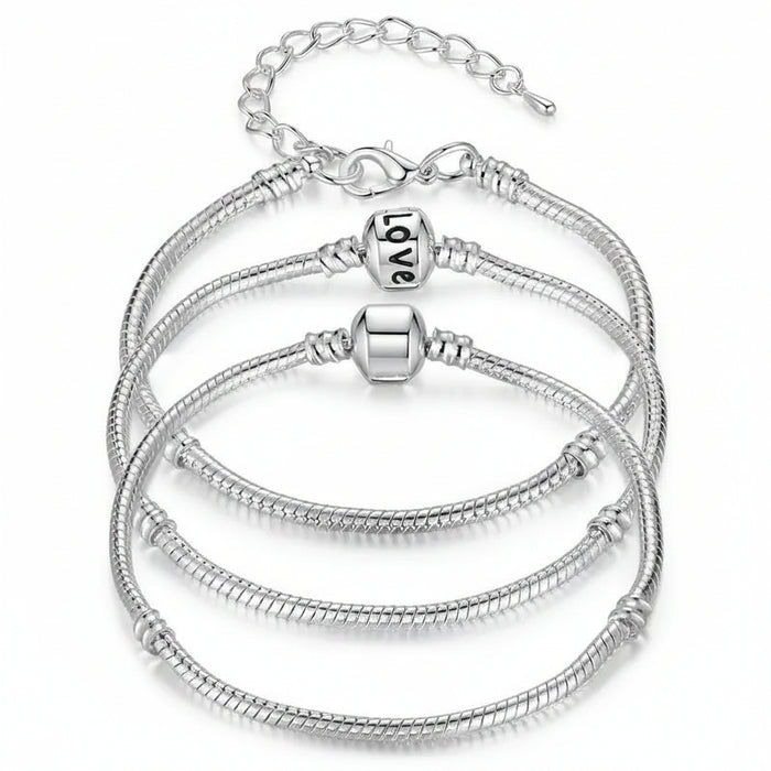 Sleek chain bracelet in 925 sterling silver