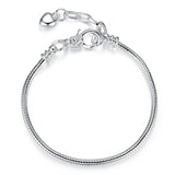 ✨ 925 Sterling Silver Sleek Chain Bracelet – Minimalist Elegance for Women 