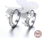 Small Galaxy Hoop Earrings.