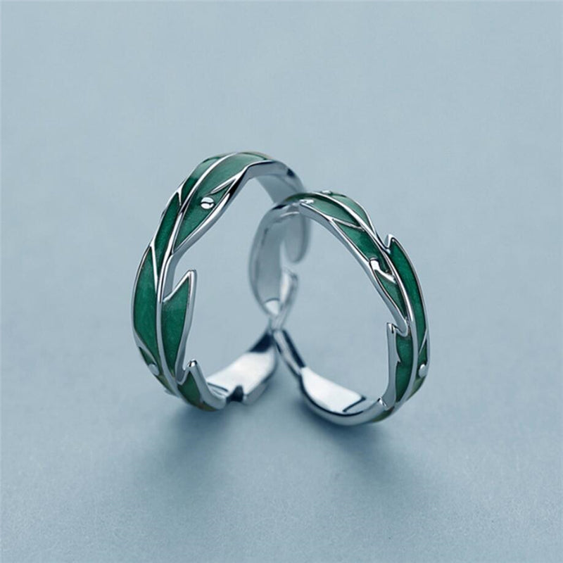 Green Leaves Rings | Rings for Women | Sterling Silver Rings
