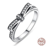 Sparkling Bow Knot Ring 