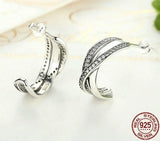 Sparkling Knot Stud Earrings.