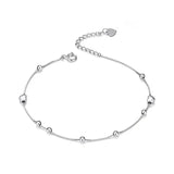 ⭐ 925 Sterling Silver Star Beads Chain Bracelet – Dainty Shine, Celestial Charm 