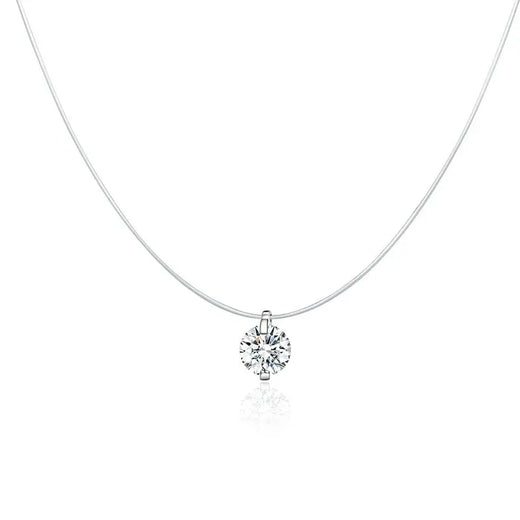 Starlit Harmony double-layer necklace in 925 sterling silver - five designs