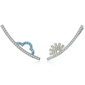 Cloud and Sun Earrings 