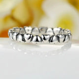 Timeless Heart Sterling Silver Ring | Wedding & Anniversary Band 