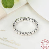 Timeless Heart Sterling Silver Ring | Wedding & Anniversary Band 