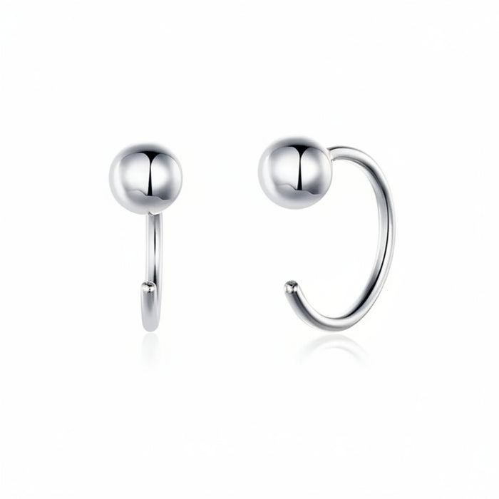 Tiny twist hoop earrings in 925 sterling silver - two finishes