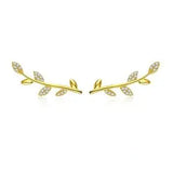 🍃 Tree Leaves Gold-Plated Earrings
