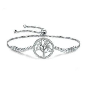 Tree of Life CZ Tennis Bracelet.