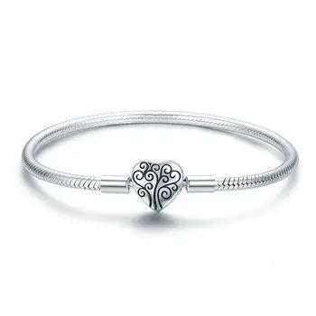 Tree of Life Heart Clasp Bracelet.